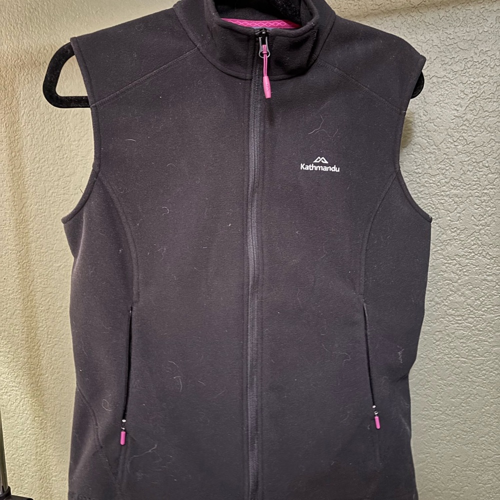Kathmandu Black Jacket with Magenta Trim